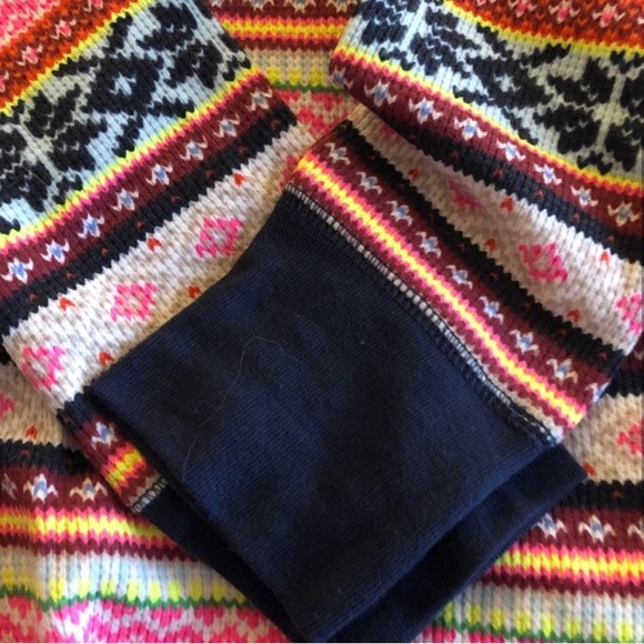 Thermal Top Bright Nordic Print NWT - Large Tall - Picture 3 of 5